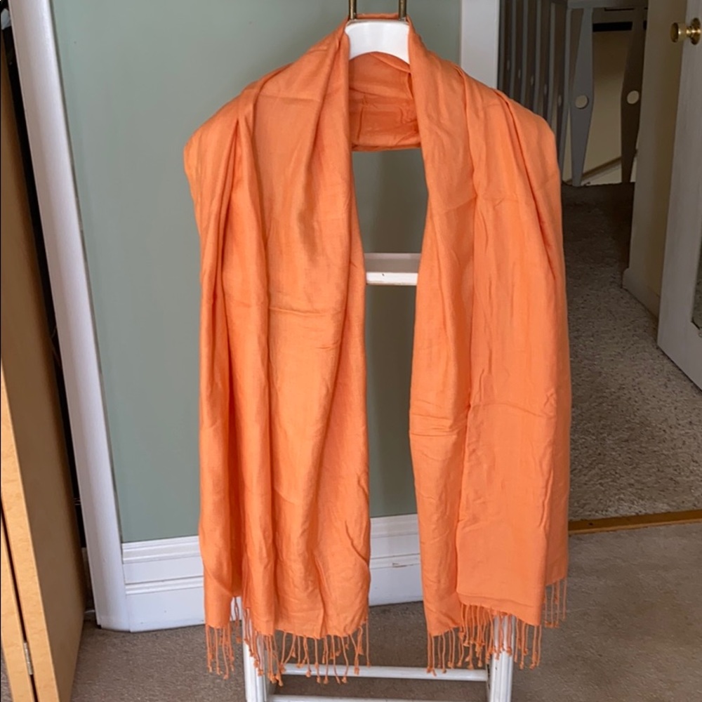 Orangish/ Coral Blanket Scarf